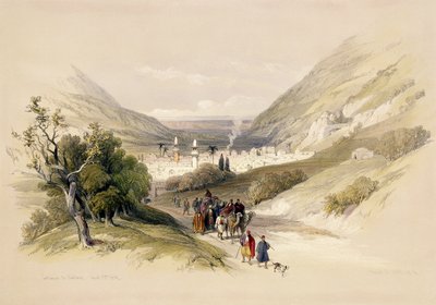 Entrada a Nablus, 17 de abril de 1839, placa 41 del Volumen I de 